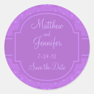 Save the Date Sticker Wedding Announcement