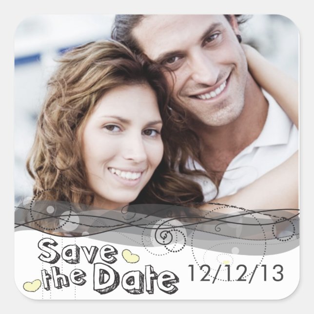Save the Date Stickers (Front)