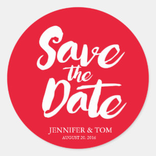 Save The Date Stickers WEDDINGS
