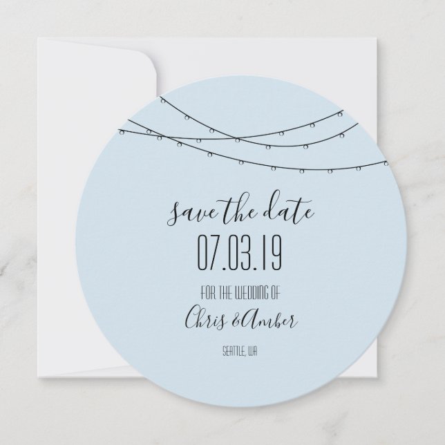 Save the Date String Lights (Front)