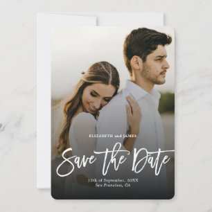Save The Date Style Bohème Script Enregistrer La Date Photo