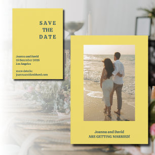 Save The Date Style Minimaliste   Photo de Police de Caractère d