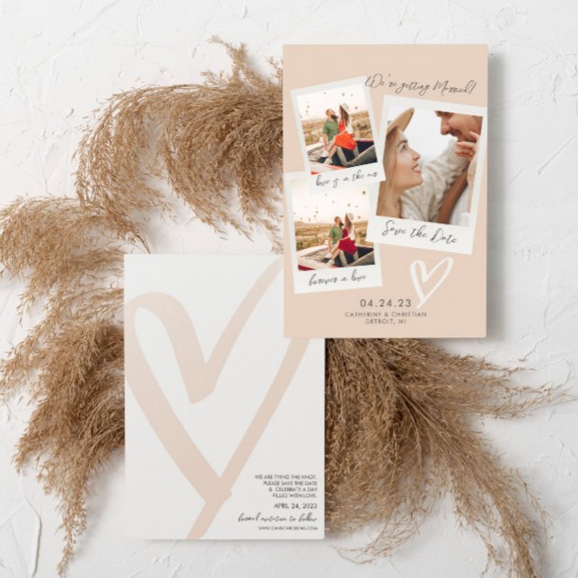 Save The Date Style Photo Instant Enregistrer La Date (Créateur téléchargé)