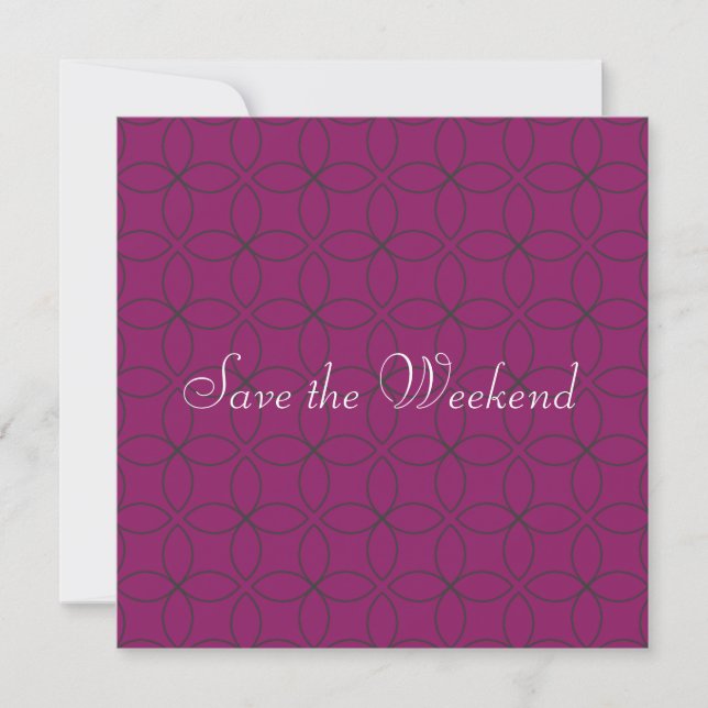 Save The Date Suave Motif Enregistrer la date (Devant)