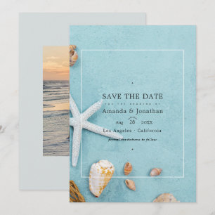 Save The Date Summer Beach Wedding Enregistrer La Date