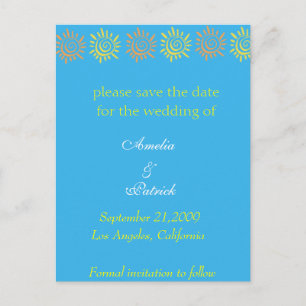Save the Date - Summer Suns Postcard