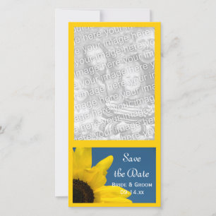 Save The Date Sunflower et Blue Sky Wedding Enregistrer la date