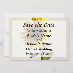 Save The Date Sunflower Profiter du soleil Enregistrer la date