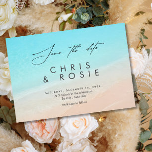 Save The Date Sur la plage, mariage nautique lac Enregistrer la 