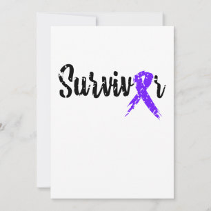 Save The Date Survivante Violet Ruban Noir Sensibilisation au ca