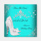 Save The Date Sweet 16 Teal High Heels Shoes Tiara