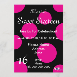 Save The Date Sweet sixteen du paradis pois - Personnaliser
