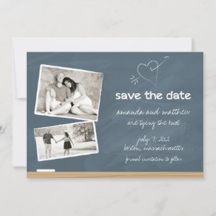 Save The Date Tableau de bord Enregistrer la date avec des photo