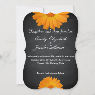 Save The Date Tableau noir marguerite Mariage inspiré