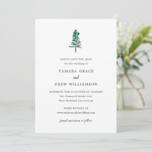 Save The Date Tamara Pine Tree Mariage moderne