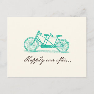 Save the Date-Tandem Bike Postcard