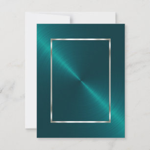 Save the Date Teal Shimmer