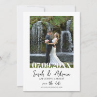 Save The Date Template with Photo