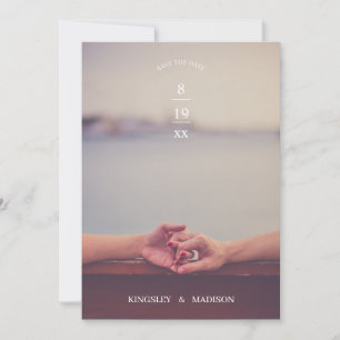 Save The Date Tenir les mains mariage moderne enregistrer la dat