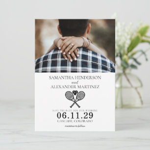 Save The Date Tennis Love Mariage