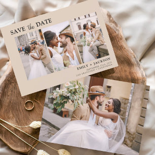 Save The Date Terracotta Enregistrer la date 4 Photo Simple