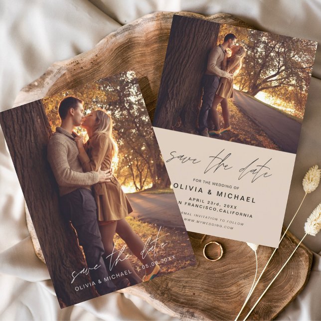 Save the Date Terracotta Handwritten Wedding (Creator Uploaded)