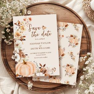 Save The Date Terracotta mariage de automne