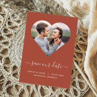 Terre cuite forme coeur photo mariage Enregistrer