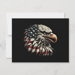 Save The Date Tête d'aigle chauve Drapeau américain USA Hommes p