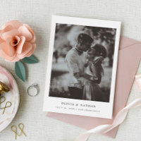 Texte Élégant Simple et Photo | Mariage