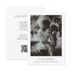 Texte et photo simple et élégant | Code QR Mariage