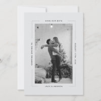 Texte simple et photo Mariage enregistrer la date