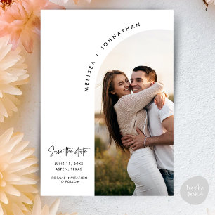 Save The Date Thème d'arche minimaliste moderne pour la date du