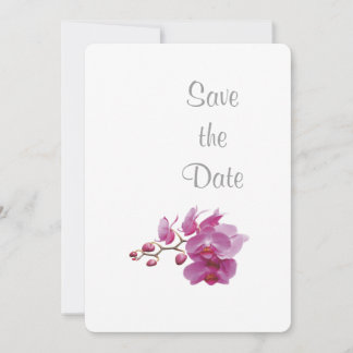 Save The Date Thème de mariage aux orchidées Enregistrez la date