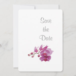 Save The Date Thème de mariage Orchidée Jour J Enregistrez la da