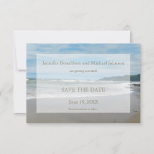 Save The Date Thème de plage Enregistrer la date Invitation, Pla