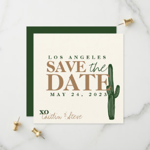 Save The Date Thème du désert mariage