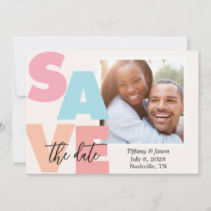 Save The Date Thème Photo de la Brise Tropicale de la Plage Enre