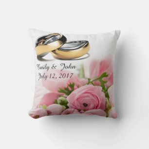 Save the date throw pillow