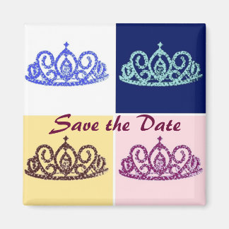 Save the Date/Tiara Magnet