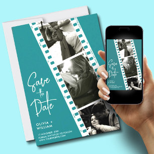 Save The Date Tiffany cabine photo moderne et élégante enregistr