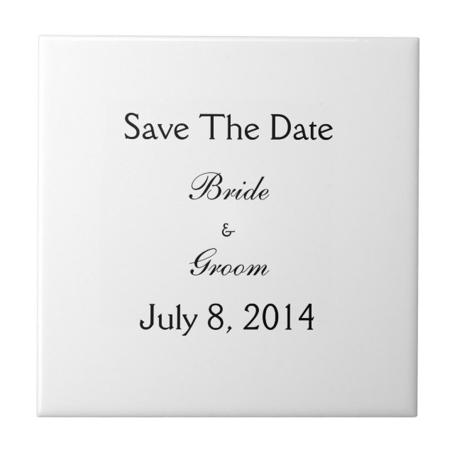 Save The Date Tile (Front)