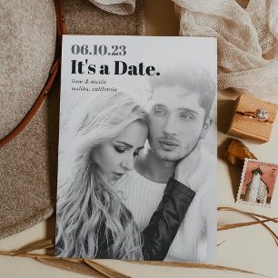 Save The Date Titre Photo verticale moderne