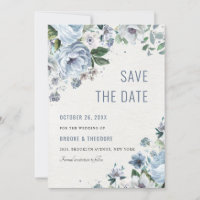Tons de gris bleu foncé hiver Mariage rustique