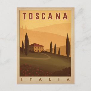 Save the Date   Toscana, Italia Announcement Postcard