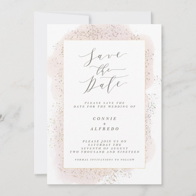 SAVE THE DATE TOUCHE BLANCHE ENREGISTRER LA DATE (Devant)