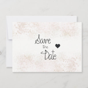 Save The Date Touche de Blush Minimaliste Enregistrer la Date