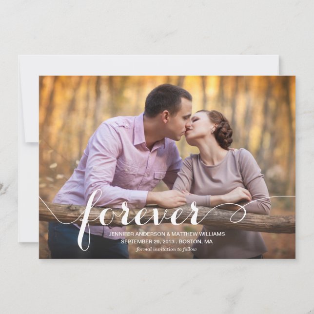 SAVE THE DATE TOUJOURS ET POUR TOUJOURS | ANNONCE DE MISE EN GAR (Devant)