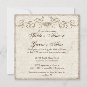 Save The Date Tourbillons floraux de pivoine Vintage moderne, En