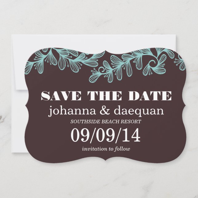 Save The Date tournoi feuille (Devant)